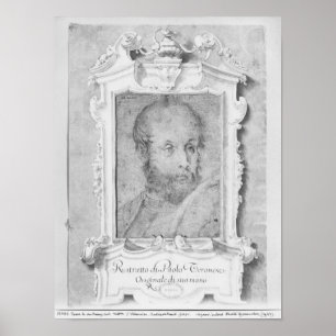 Poster Le portrait d'un homme a présumé d'être Veronese