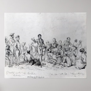 Poster Le prédicateur, 1837