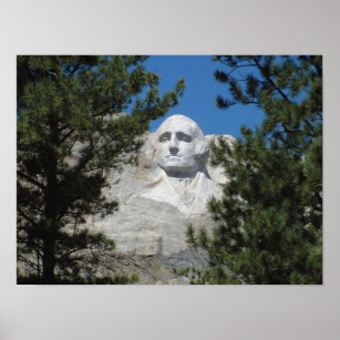 Poster Le président George Washington, Mount Rushmore