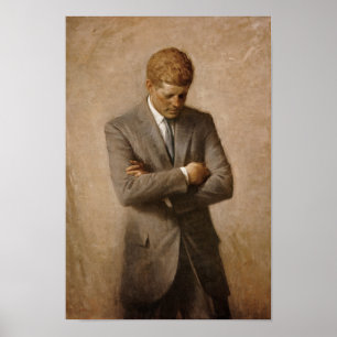 Poster Le président John Kennedy - Portrait officiel