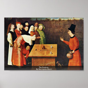 Poster Le prestidigitateur. Par Hieronymus Bosch