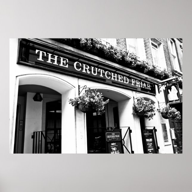 Poster Le pub Crutched Friar London (Devant)