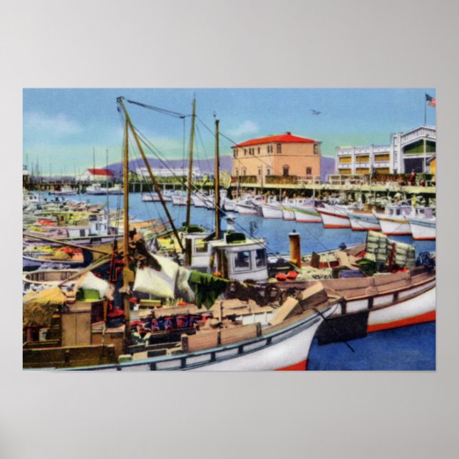 Poster Le quai des pêcheurs de San Francisco (Devant)