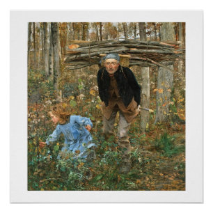Poster Le Ramasseur de Bois - Jules Bastien-Lepage, 1881