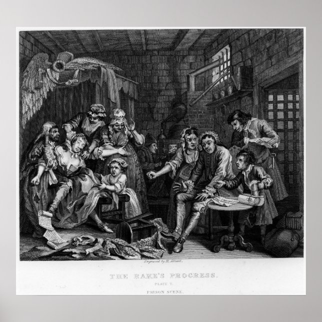 Poster Le Râteau en prison, plaque VII (Devant)
