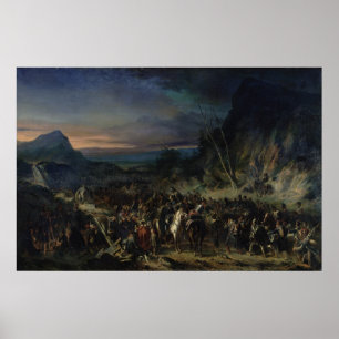 Poster Le ravin, campagne de 1809, 1843