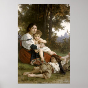 Poster Le Repos (Le Reste) William-Adolphe Bouguereau
