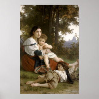 Poster Le Repos (Le Reste) William-Adolphe Bouguereau