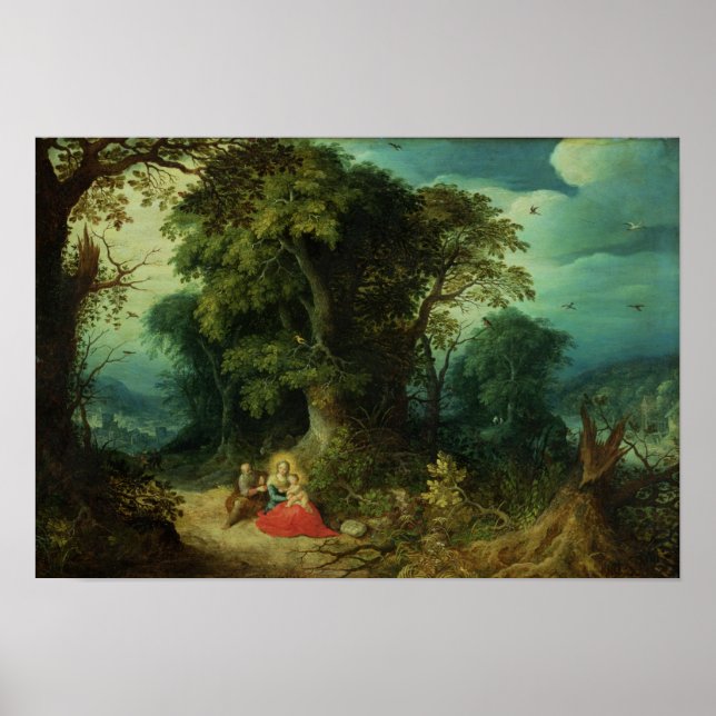 Poster Le Repos pendant la fuite en Égypte (Devant)