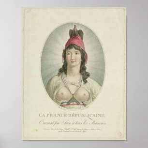 Poster Le Républicain français, gravé par A. Clement