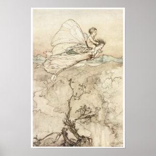 Poster Le rêve d'une nuit d'été, l'art Vintage de la fée 