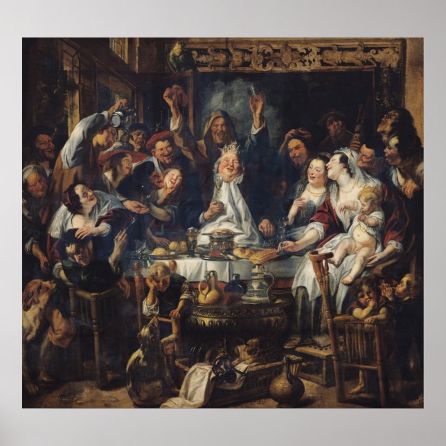 Poster Le roi boit (Devant)