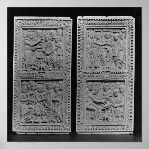 Poster Le roi David commande et chante le