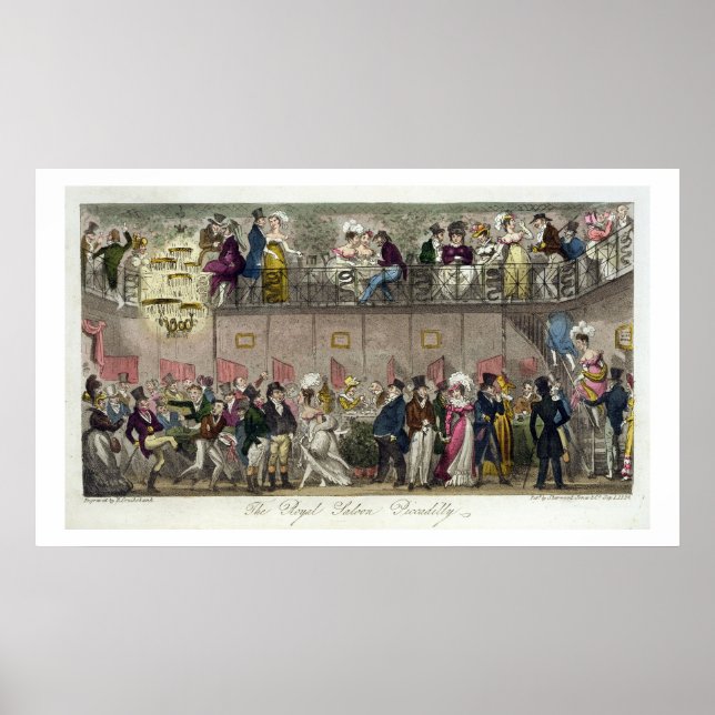 Poster Le Royal Saloon, Piccadilly, de "The English Sp (Devant)