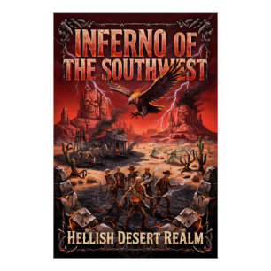 Poster Le Royaume Désertique Infernal du Sud-Ouest Gothiq