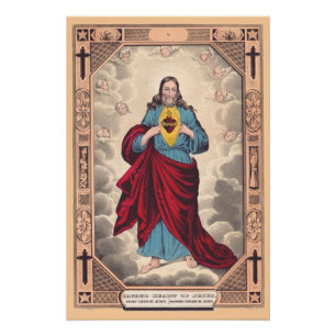Poster Le Sacré-Cœur de Jésus