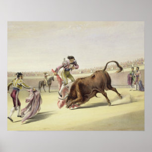 Poster Le saut ou le Salta Tras Cuernos, 1865 (litho de