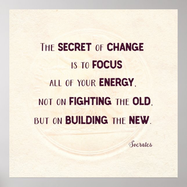 Poster Le secret du changement (Devant)