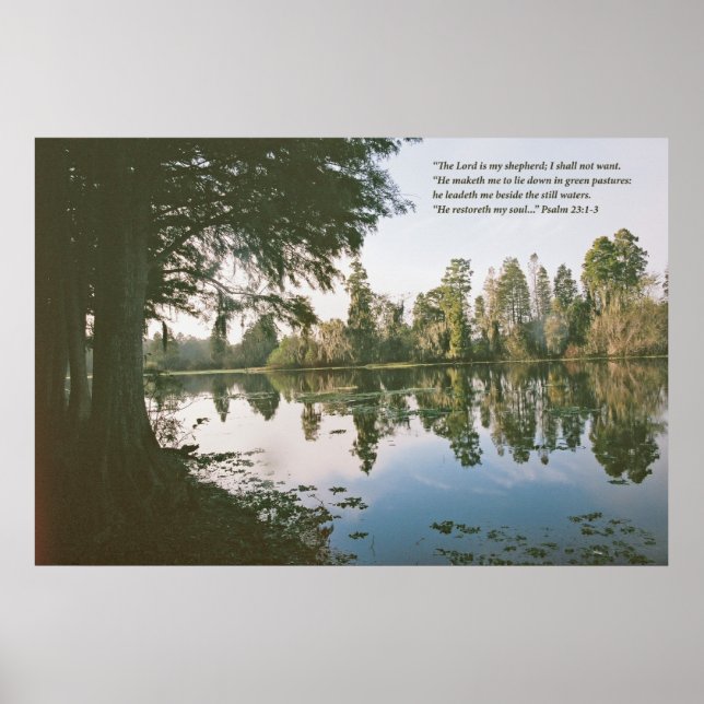 Poster Le Seigneur est mon berger — Variation D (Devant)