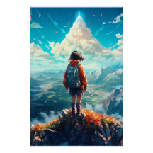 Le sommet dans son âme | Anime Hiker Girl