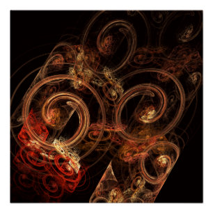 Poster Le son de la musique Art Abstrait