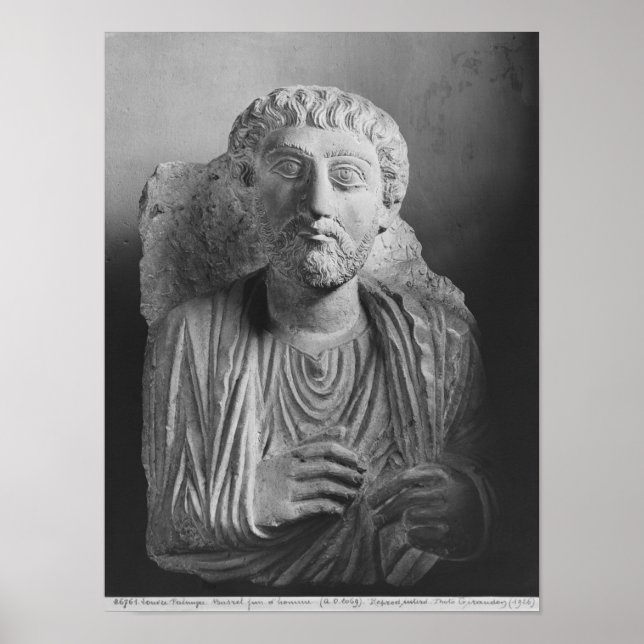 Poster Le soulagement funéraire d'une figure masculine, d (Devant)