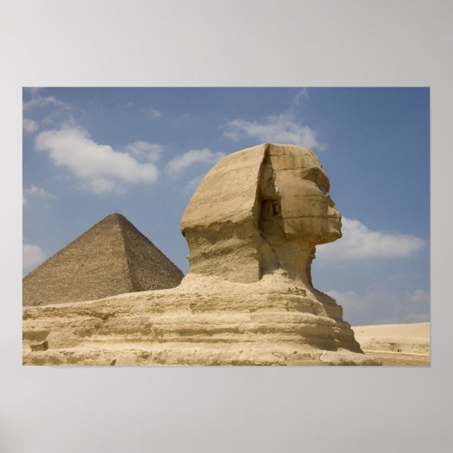 Poster Le Sphinx, Giza, Al Jizah, Égypte (Devant)
