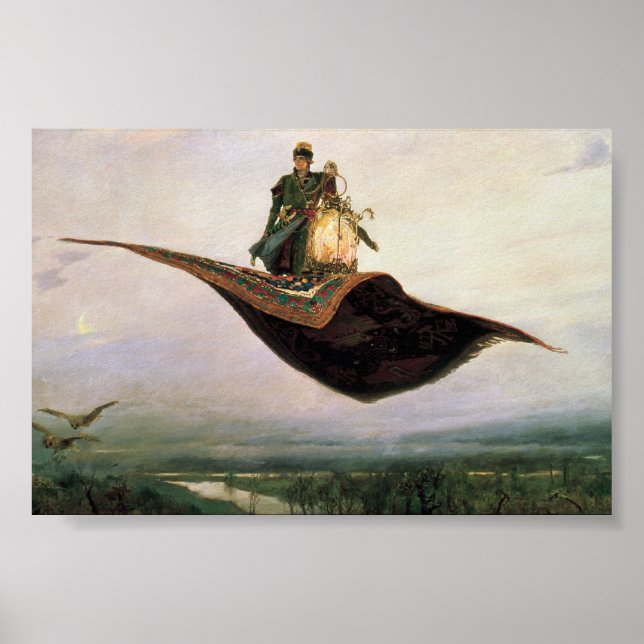 Poster Le tapis volant de Viktor Vasnetsov (1880) (Devant)