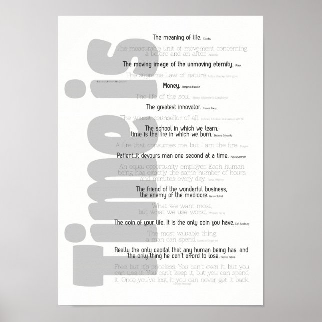 Poster - Le Temps Est. . . (Devant)