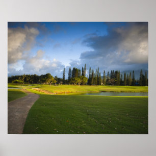 Poster Le terrain de golf Makai à Princeville
