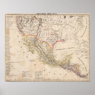 Poster Le Texas, Mexique