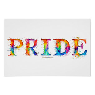 Poster Le texte coloré et créatif de SlipperyJoe sur le t