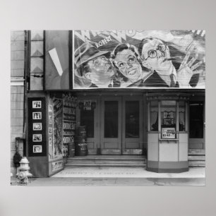 Poster Le Théâtre Liberty, 1935. Photo ancienne