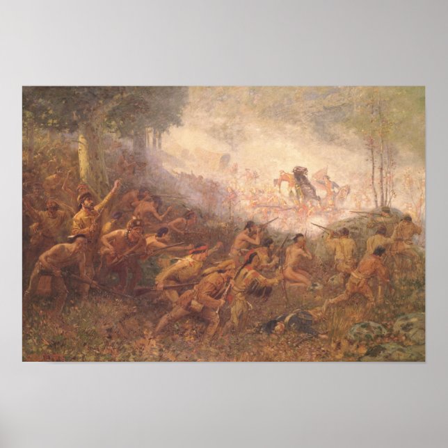 Poster Le tir du général Braddock (Devant)