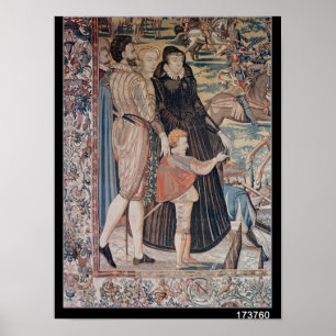 Poster Le tournoi, fait par un atelier de Bruxelles