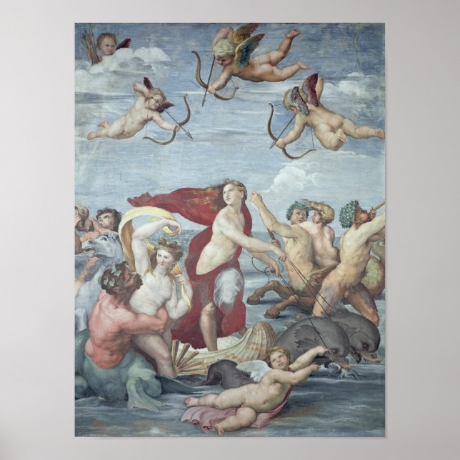 Poster Le triomphe de Galatea, 1512-14 (Devant)