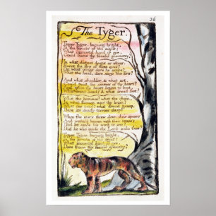 Poster "Le Tyger", plat 36 (Bentley 42)