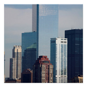 Poster Le vaste centre financier Manhattan New York