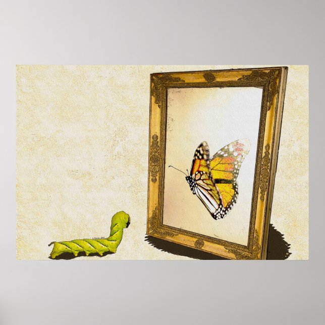 Poster Le ver et le miroir ! (Devant)