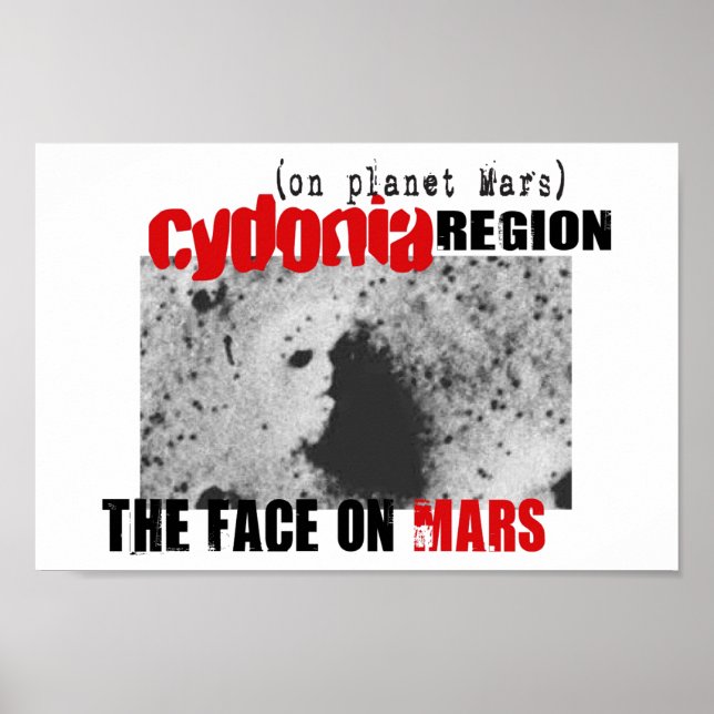 Poster Le visage humain sur la planète Mars (Devant)
