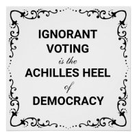 Le vote ignorant est le talon d'Achille de la démo