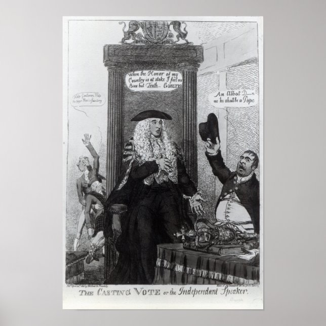 Poster Le vote par appel nominal, ou le président indépen (Devant)