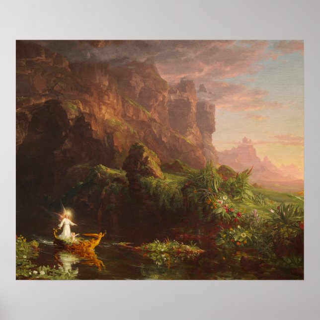 Poster Le Voyage de la vie Enfance, Thomas Cole (Devant)