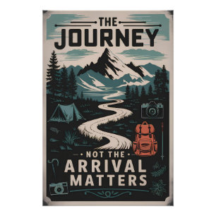 Poster Le voyage n'est pas l'arrivée importante