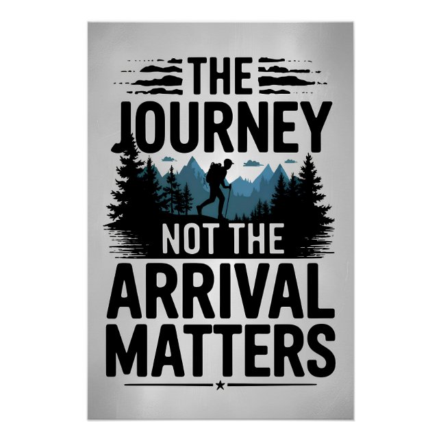 Poster Le voyage n'est pas l'arrivée importante (Devant)