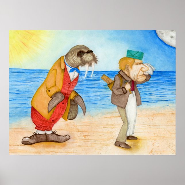 Poster Le Walrus et le charpentier (Devant)