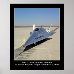 Poster Le X-24B sur le Lakebed au centre Dryden de la NAS