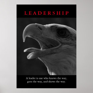 Poster Leadership motivationnel de l'aigle américain