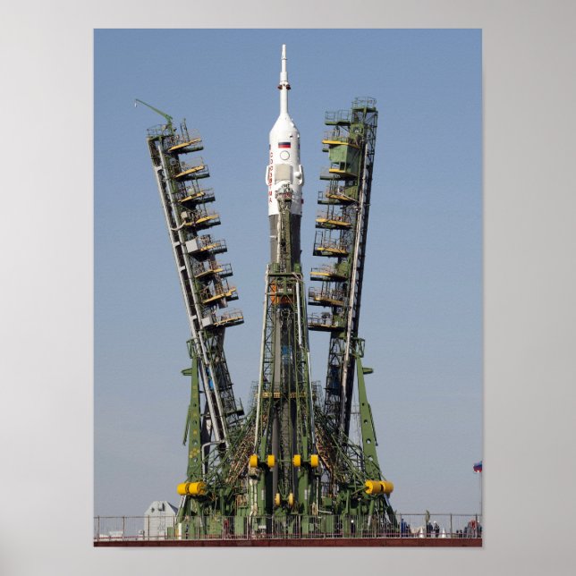 Poster L'échafaudage de lancement est mis en place (Devant)