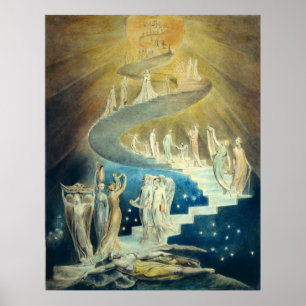 Poster L'échelle de William Blake Jacob